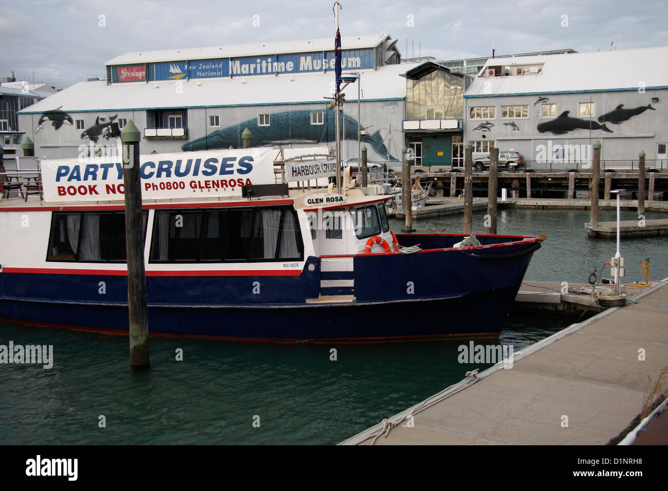 Partei Kreuzfahrten Mietwagen am Viaduct Harbour. Stockfoto