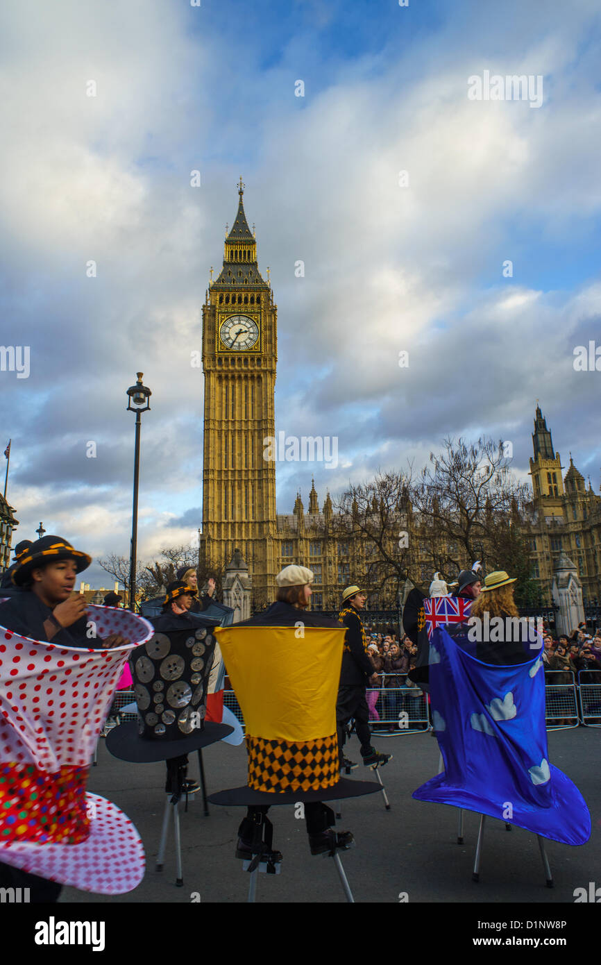 London, UK, 1. Januar 2013. Die 2013 London New Year es Day Parade. Stockfoto