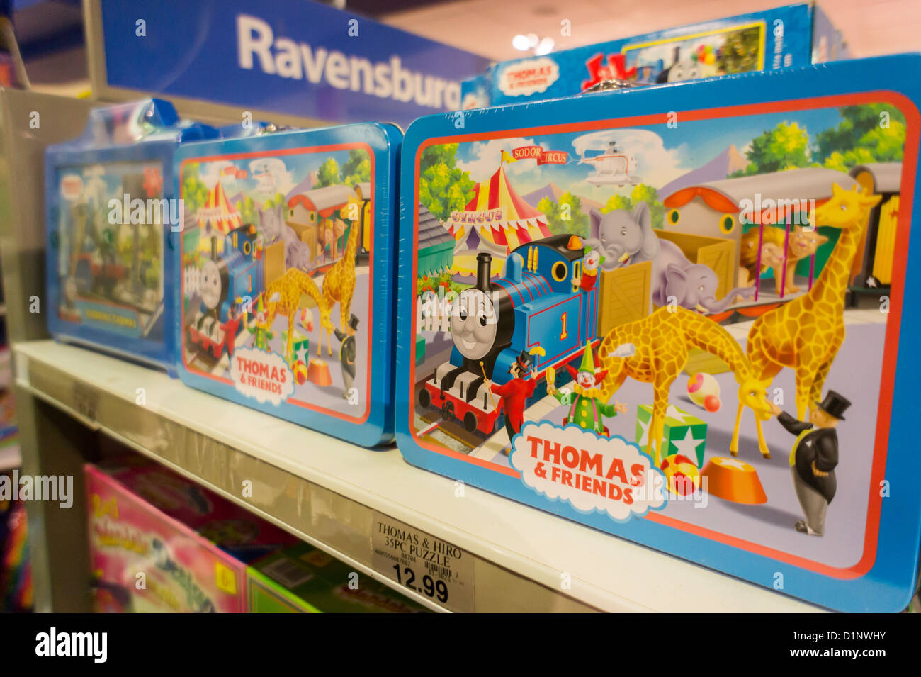 Thomas gesehen die Tenderlok Ware in einem Toys R speichern uns am Times Square in New York Stockfoto