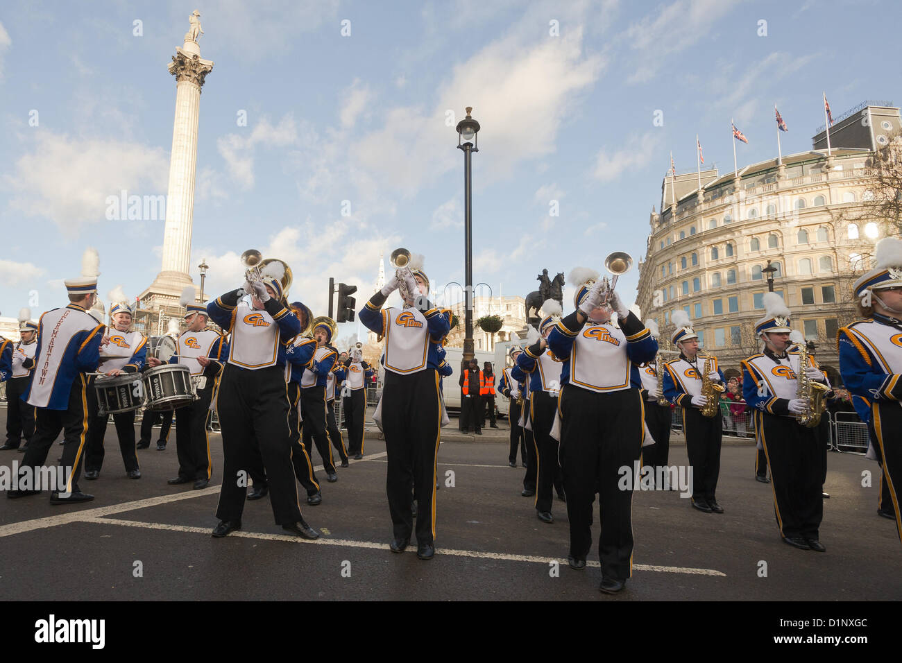 2013 New Years Day Parade. LONDON. VEREINIGTES KÖNIGREICH. 01.01.2013. © Peter Webb/Alamy. Alle Rechte geltend gemacht und reserviert. Kein Teil dieses Foto gespeichert werden, reproduziert, manipuliert oder mit irgendwelchen Mitteln ohne Erlaubnis übertragen. Bildnachweis: Peter Webb/Alamy Stockfoto