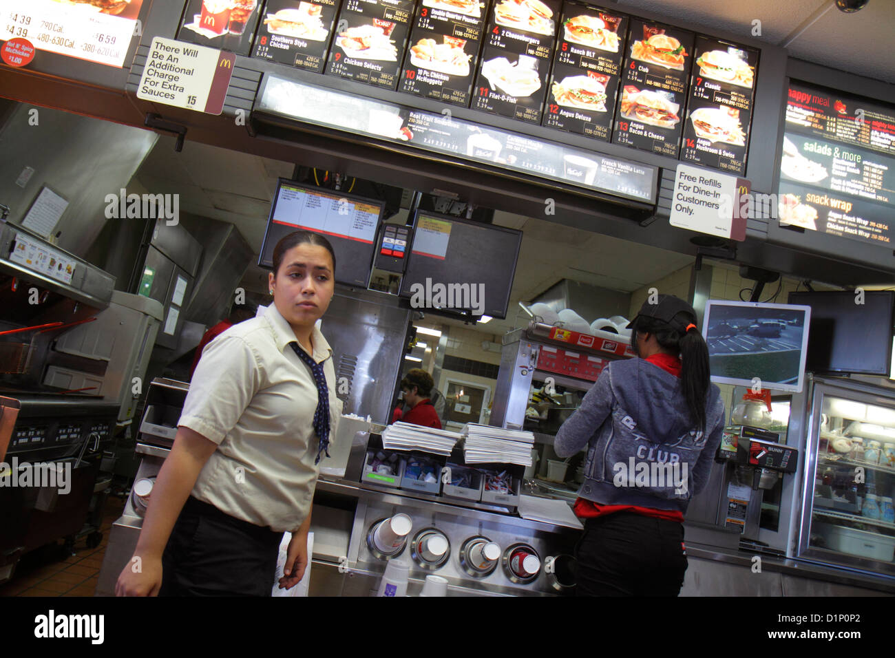 Miami Florida, Homestead, Florida City, McDonald's, Burger, Hamburger, Franchise, Restaurant Restaurants Essen Essen Essen Essen Essen gehen Cafe Cafés Bistro, Fast Food Stockfoto