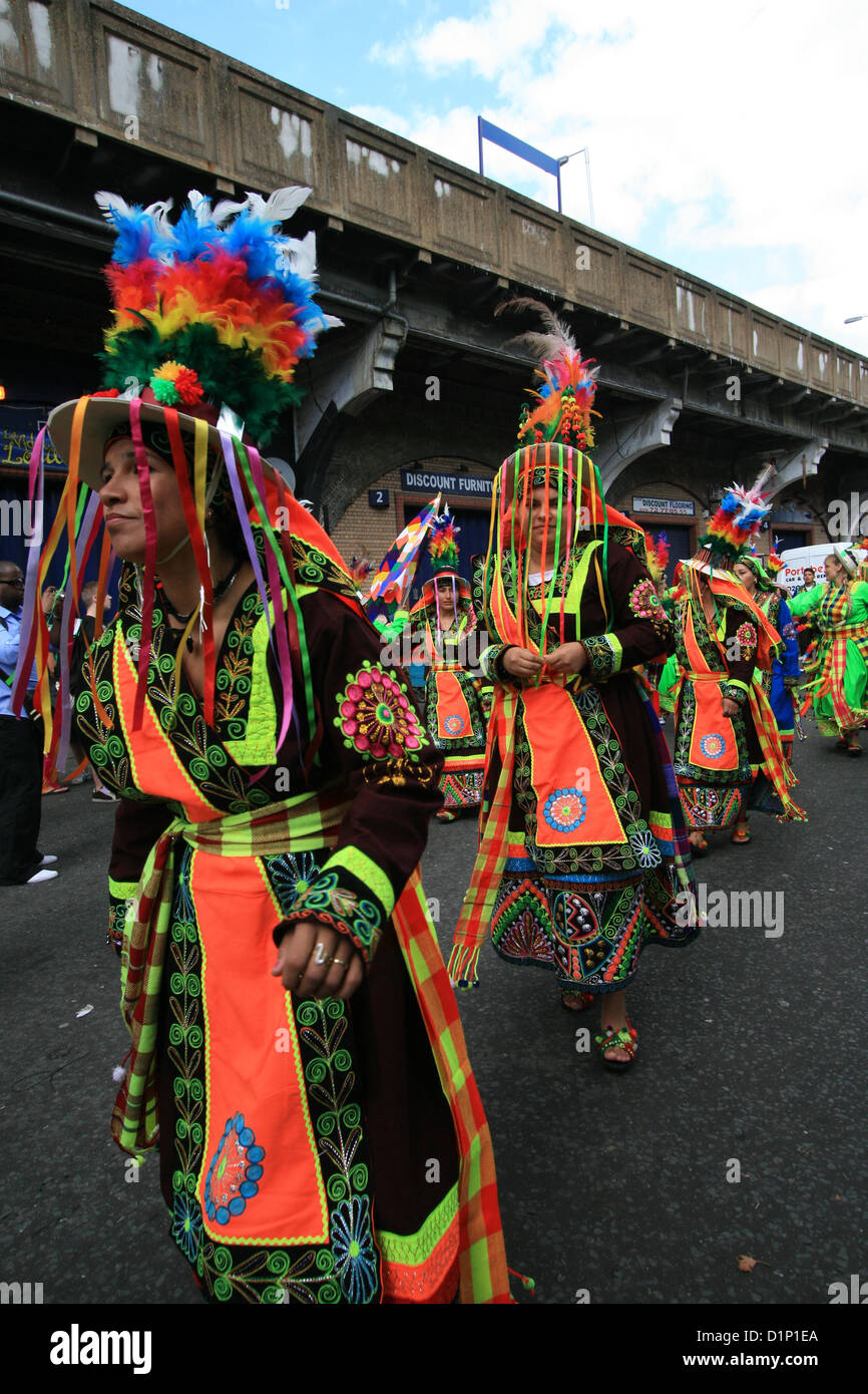 Carnaval del Pueblo-Festival in London Stockfoto