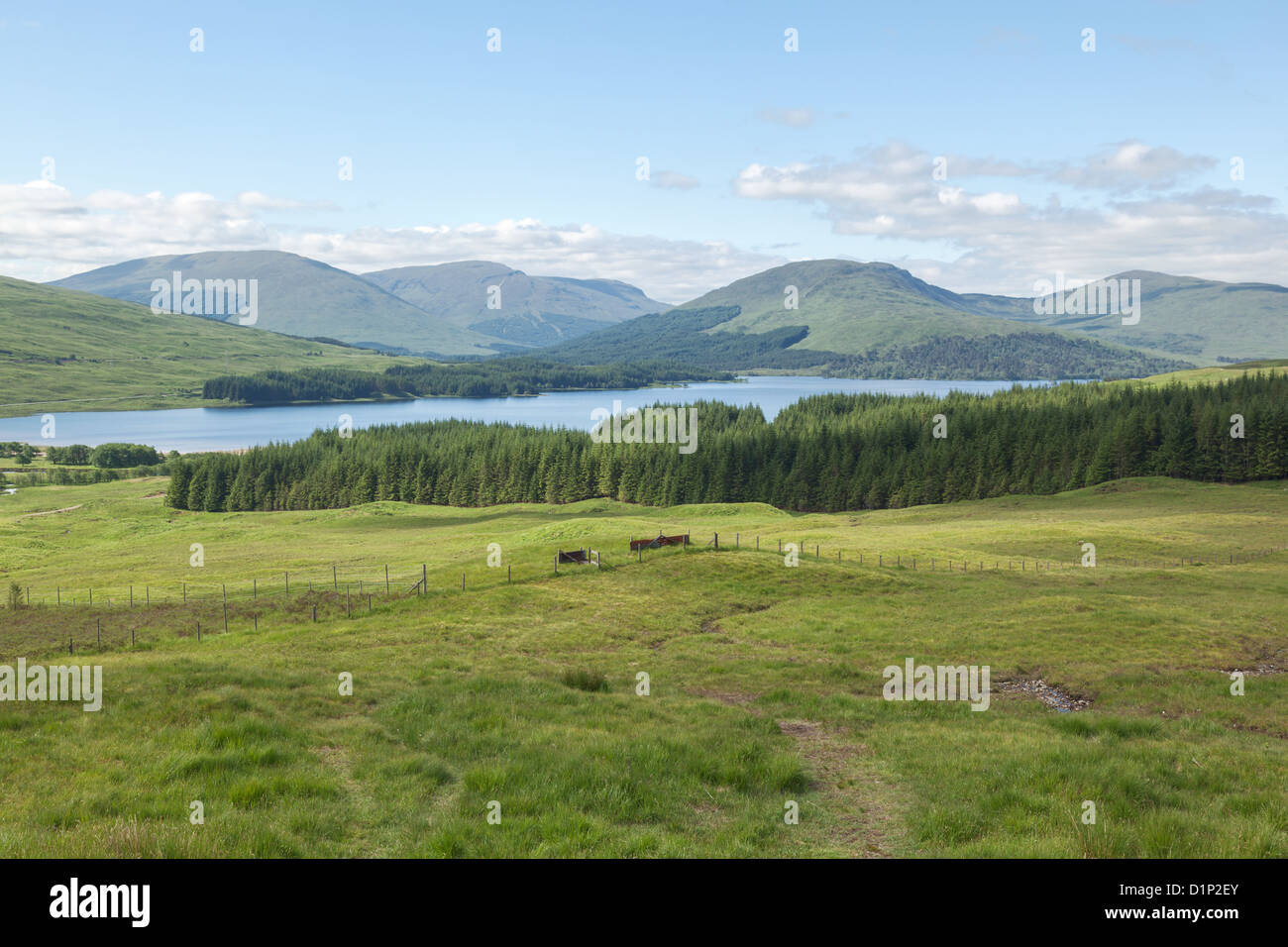 Loch Tulla, schwarzer Berg, Argyll, Schottland, UK Stockfoto