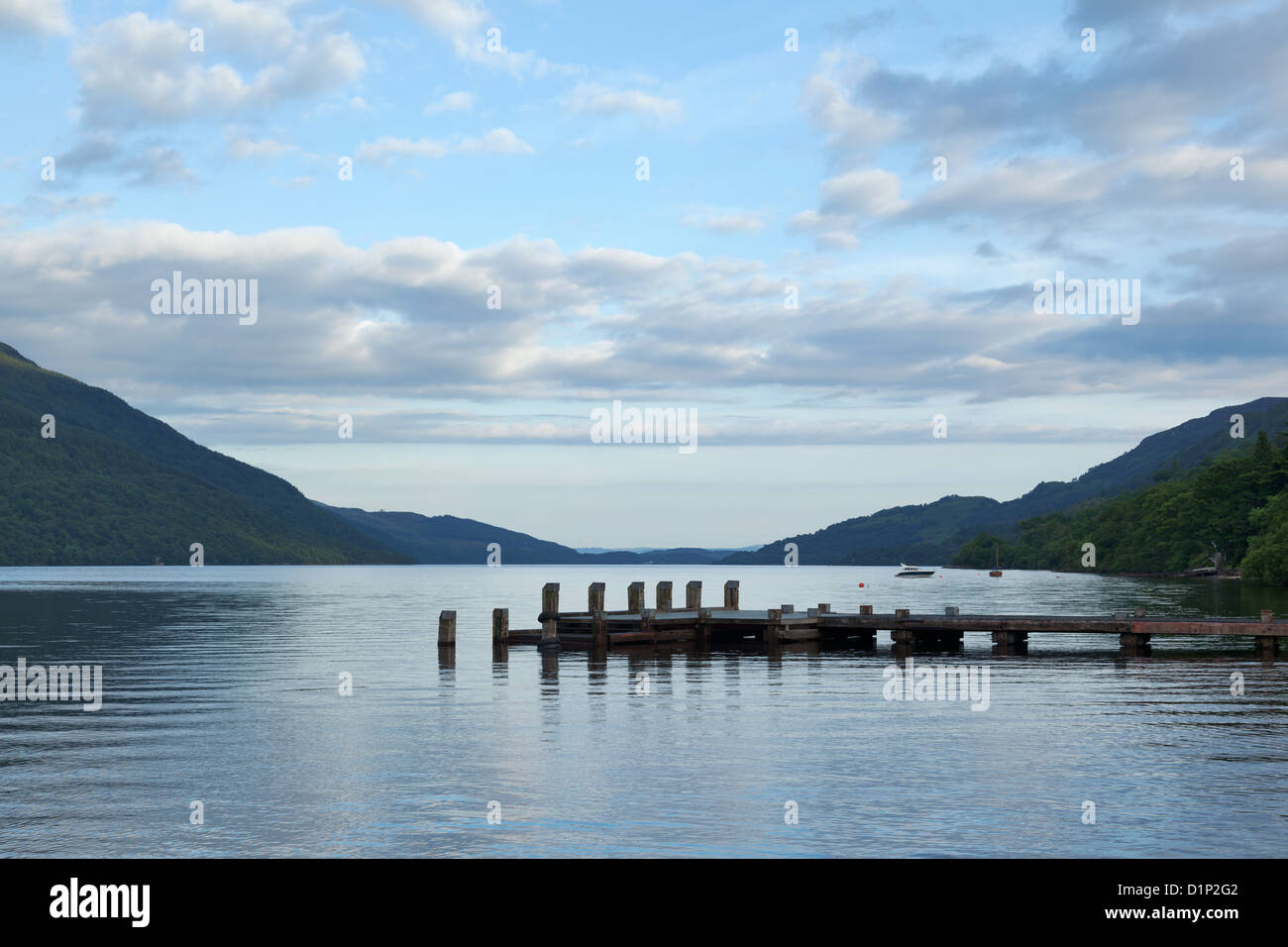 Loch Lomond angesehen von Tarbet, Schottland Stockfoto