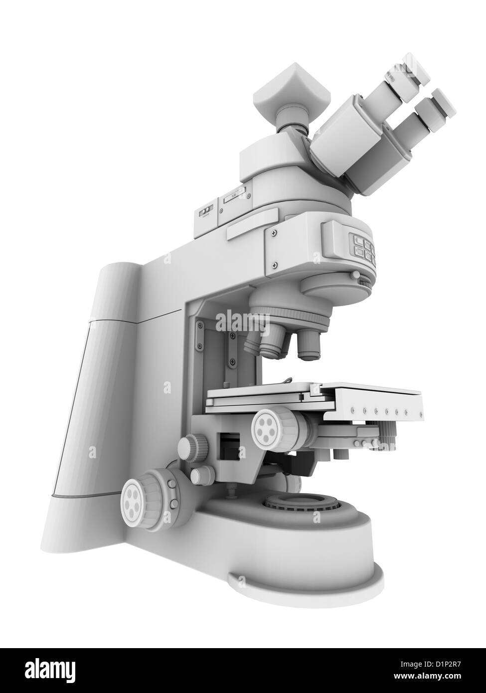 Optischen Licht-Mikroskop mit Kamera Stockfoto