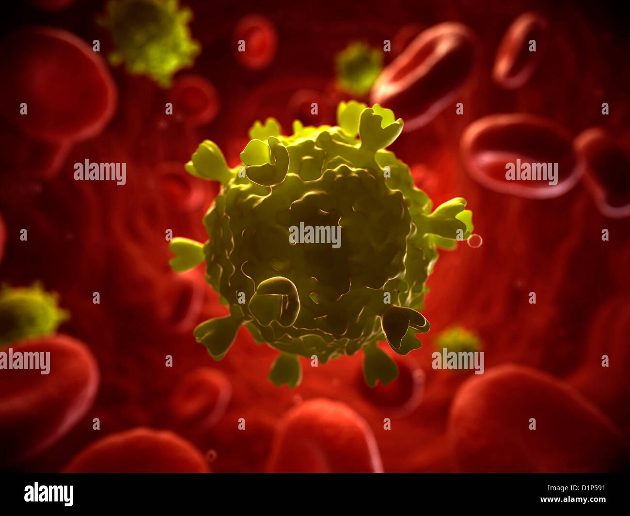 HIV-Infektion, artwork Stockfoto