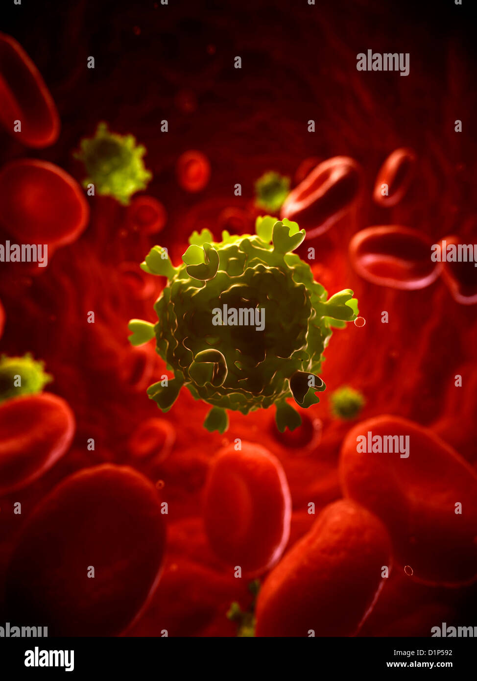 HIV-Infektion, artwork Stockfoto