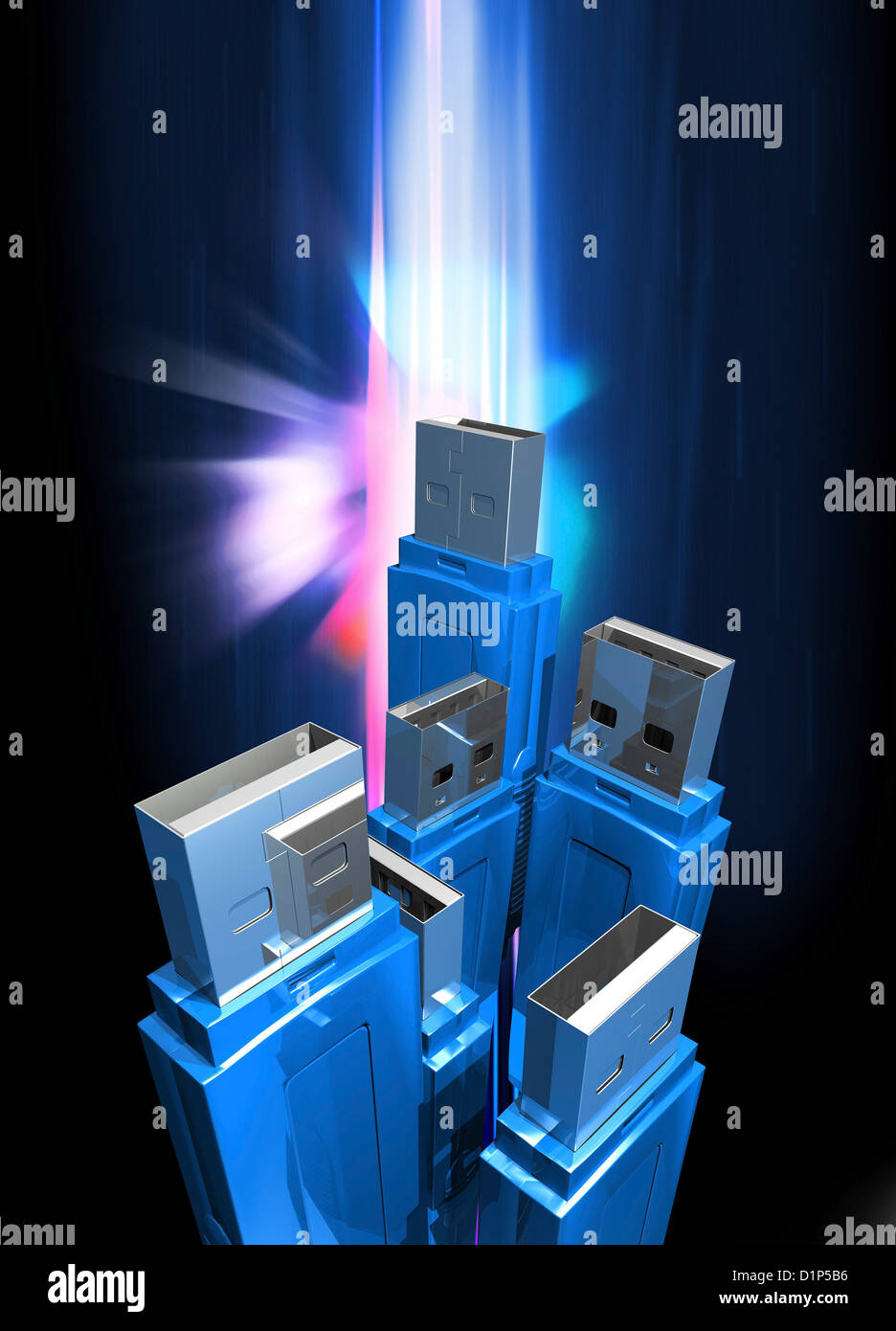 USB-Sticks, artwork Stockfoto