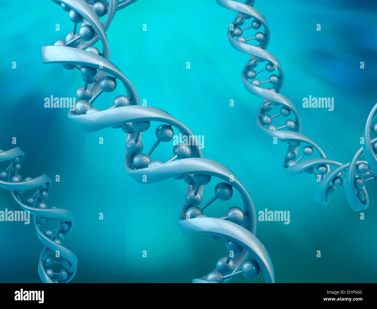 DNA-Moleküle, artwork Stockfoto