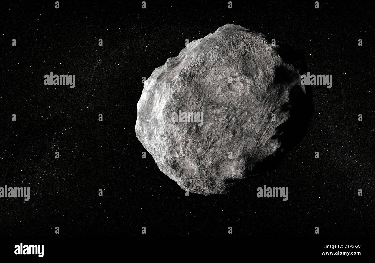 Asteroid, Kunstwerk Stockfoto