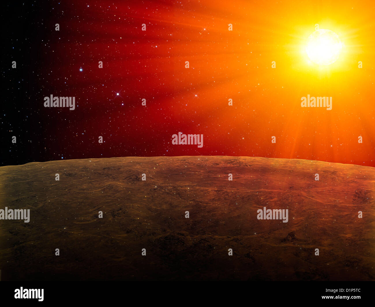 Fremden Planeten, artwork Stockfoto