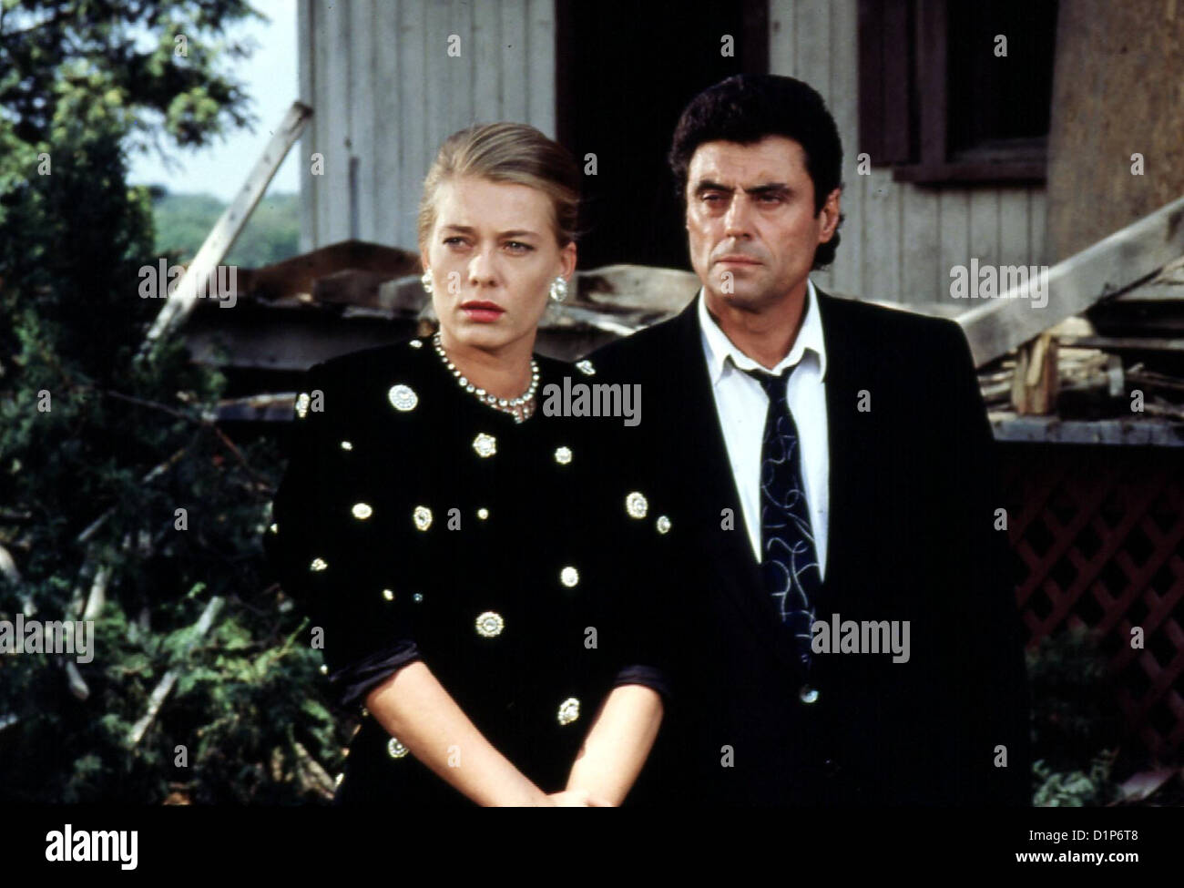 Original Oder Faelschung In Frame Marina Zimmer (Barbara Rudnik), David Cleveland (Ian McShane) *** lokalen Caption *** 1989 Stockfoto
