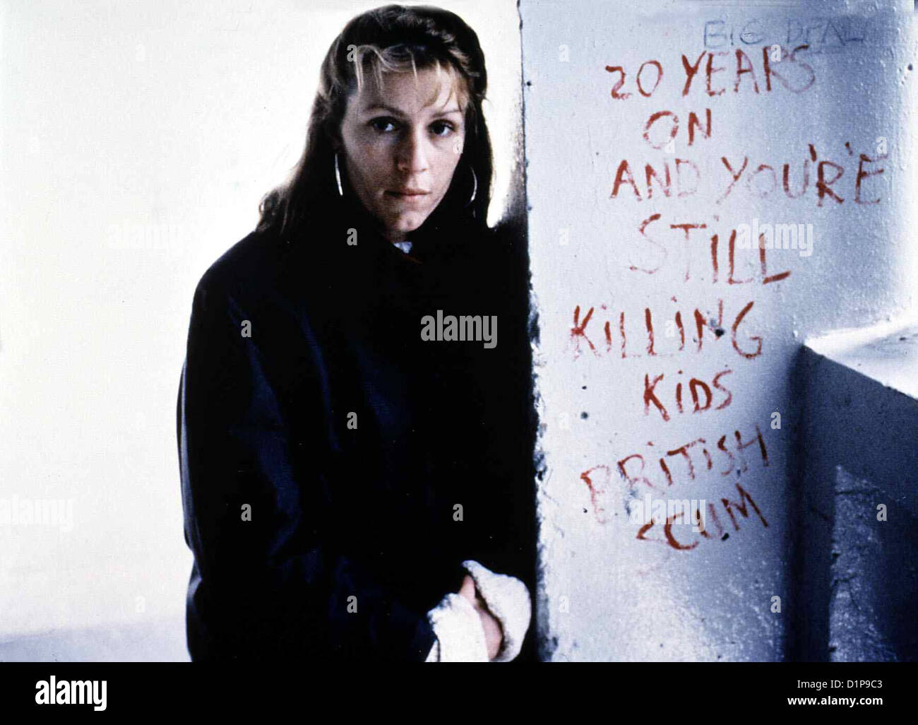 Geheimprotokoll Hidden Agenda Frances McDormand Ingrid Jessner (Frances McDormand) wird Mord Dachmarke Verlobten, Einem Höhle. Stockfoto