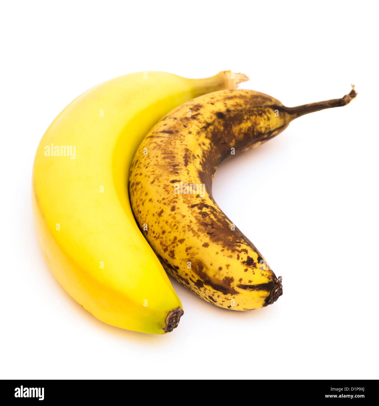 Bananen, die Alterung Stockfoto
