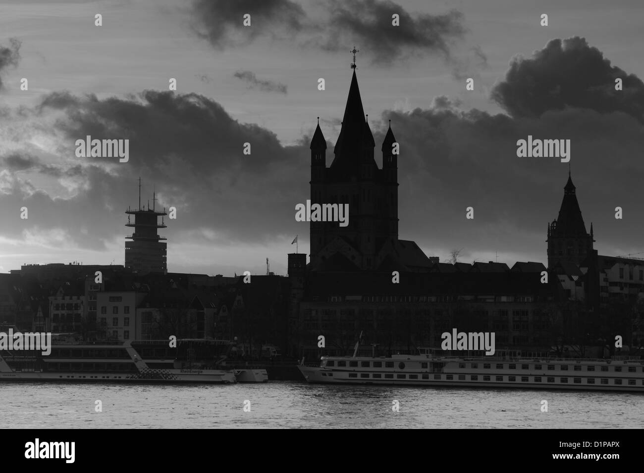 St. Martins Kirche, zwischen Bereich der Kölner Innenstadt, Nordrhein-Westfalen, Deutschland, Europa Stockfoto