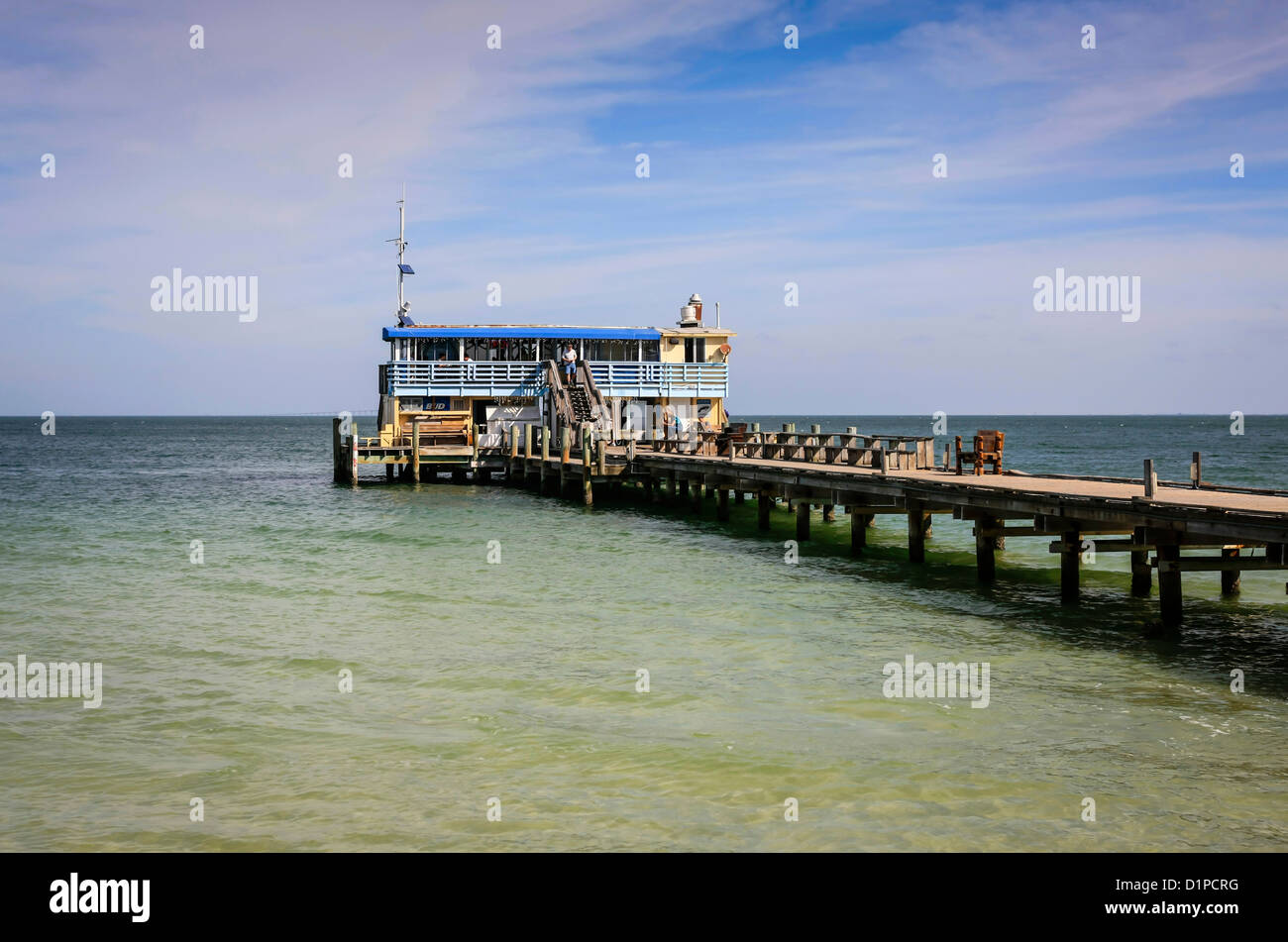 Rod & Reel Pier auf Anna Maria Island Florida Stockfoto