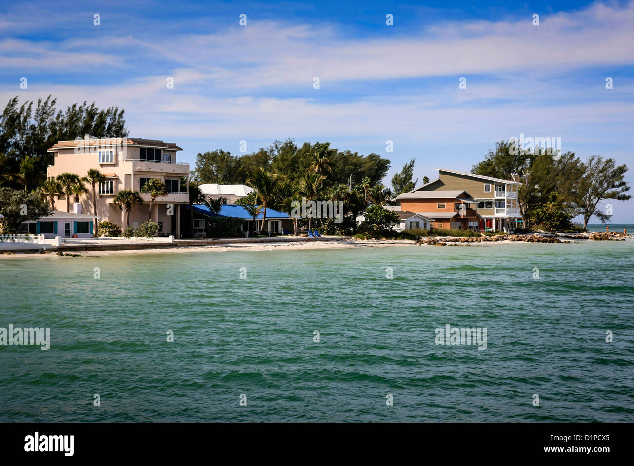 Seegrundstück auf der exklusiven Anna Maria Island Florida Stockfoto