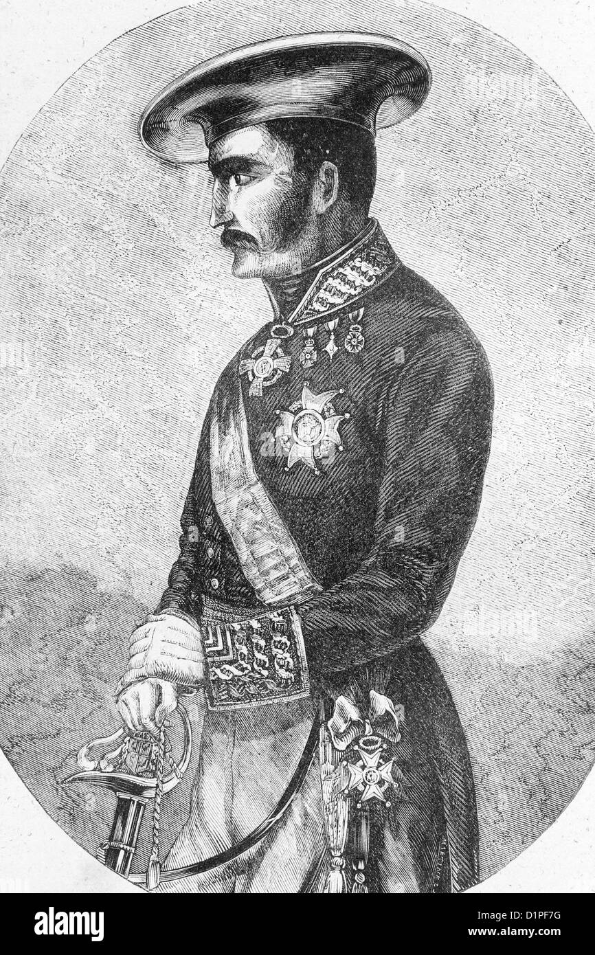 Tomás Zumalacárregui, 1788-1835. Spanischer Militär. Antike Darstellung, 1856. Stockfoto
