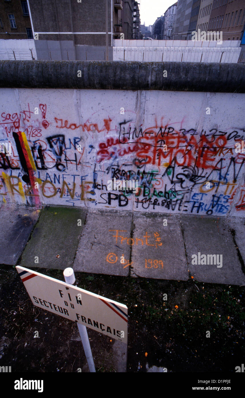 Berliner Mauer Stockfoto