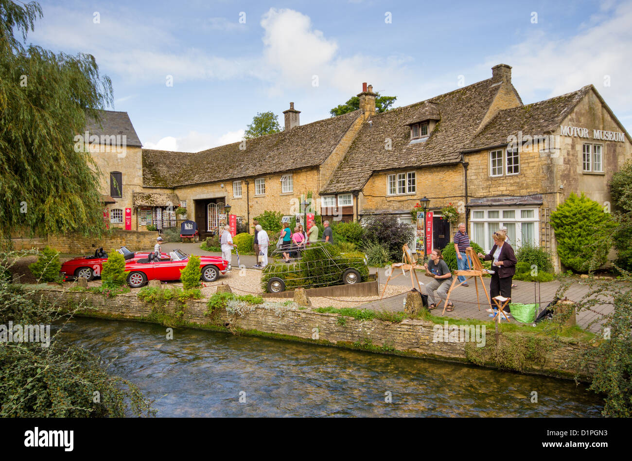 Die Cotswolds Fahrzeugmuseum in Bourton auf dem Wasser, Gloucestershire, England. Stockfoto
