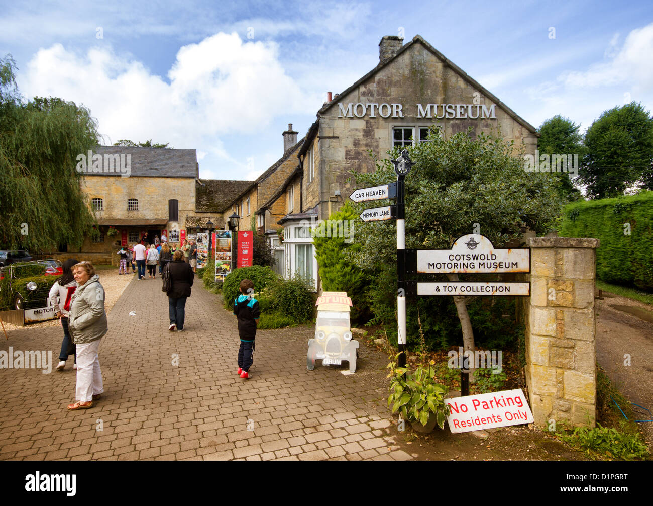 Die Cotswolds Fahrzeugmuseum in Bourton auf dem Wasser, Gloucestershire, England. Stockfoto