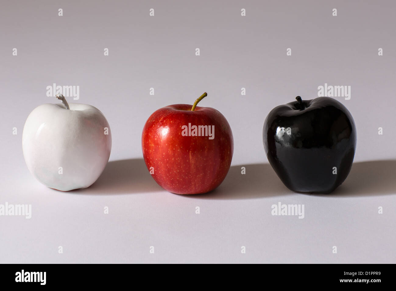 Apple - gentechnisch veränderte Lebensmittel? Stockfoto