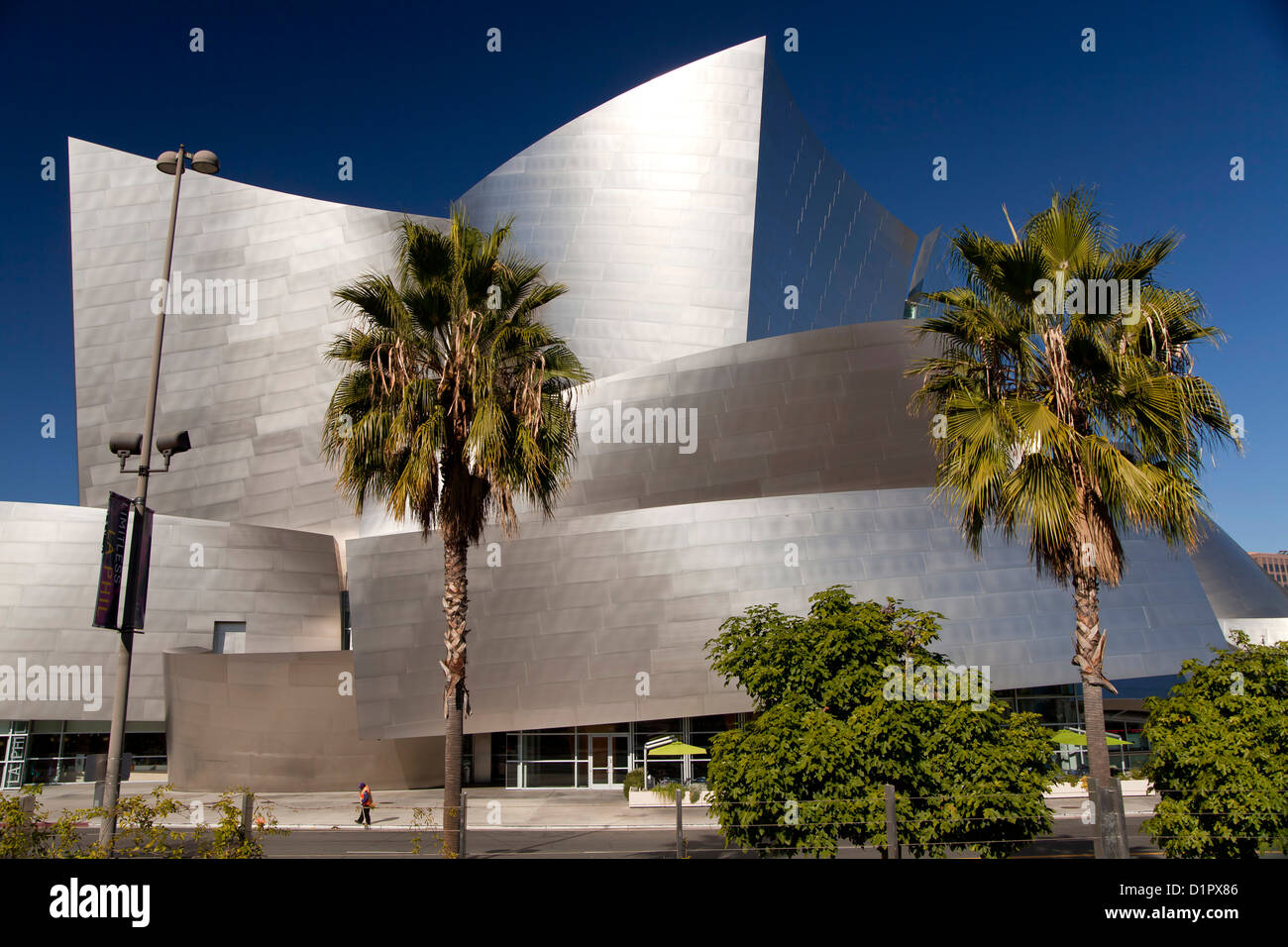 moderne Architektur von Frank Gehry, Walt Disney Concert Hall, Downtown Los Angeles, California, Vereinigte Staaten von Amerika, USA Stockfoto