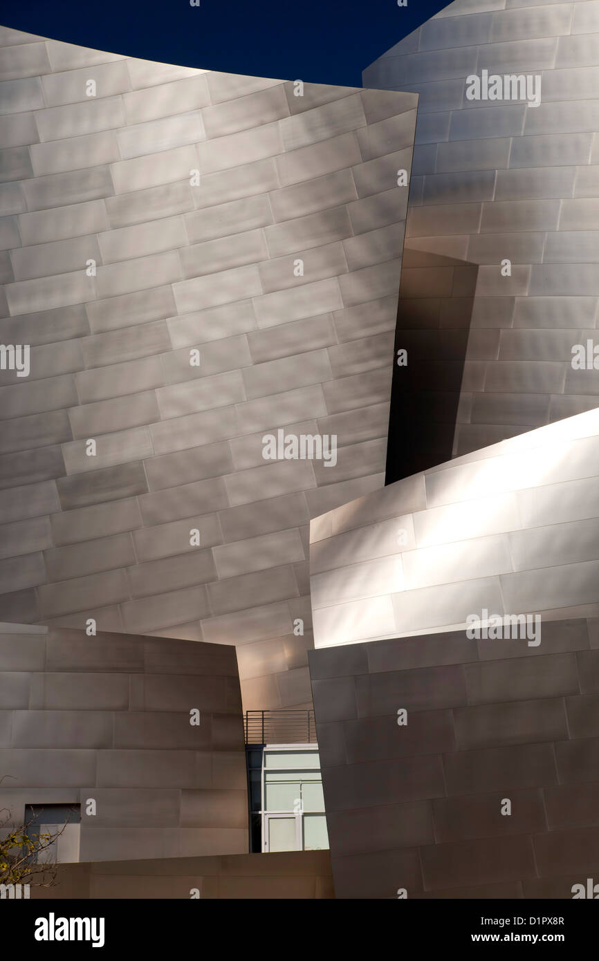 moderne Architektur von Frank Gehry, Walt Disney Concert Hall, Downtown Los Angeles, California, Vereinigte Staaten von Amerika, USA Stockfoto