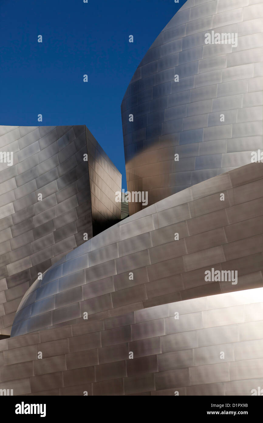 moderne Architektur von Frank Gehry, Walt Disney Concert Hall, Downtown Los Angeles, California, Vereinigte Staaten von Amerika, USA Stockfoto