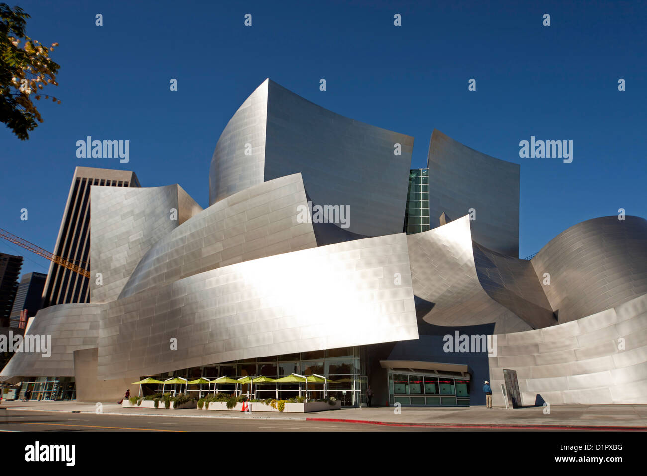 moderne Architektur von Frank Gehry, Walt Disney Concert Hall, Downtown Los Angeles, California, Vereinigte Staaten von Amerika, USA Stockfoto