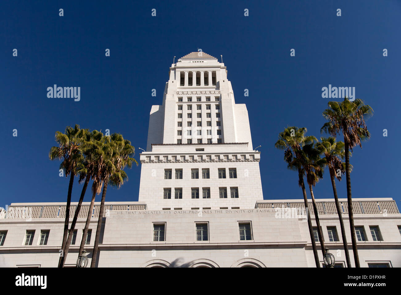 Rathaus, die Innenstadt von Los Angeles, California, Vereinigte Staaten von Amerika, USA Stockfoto