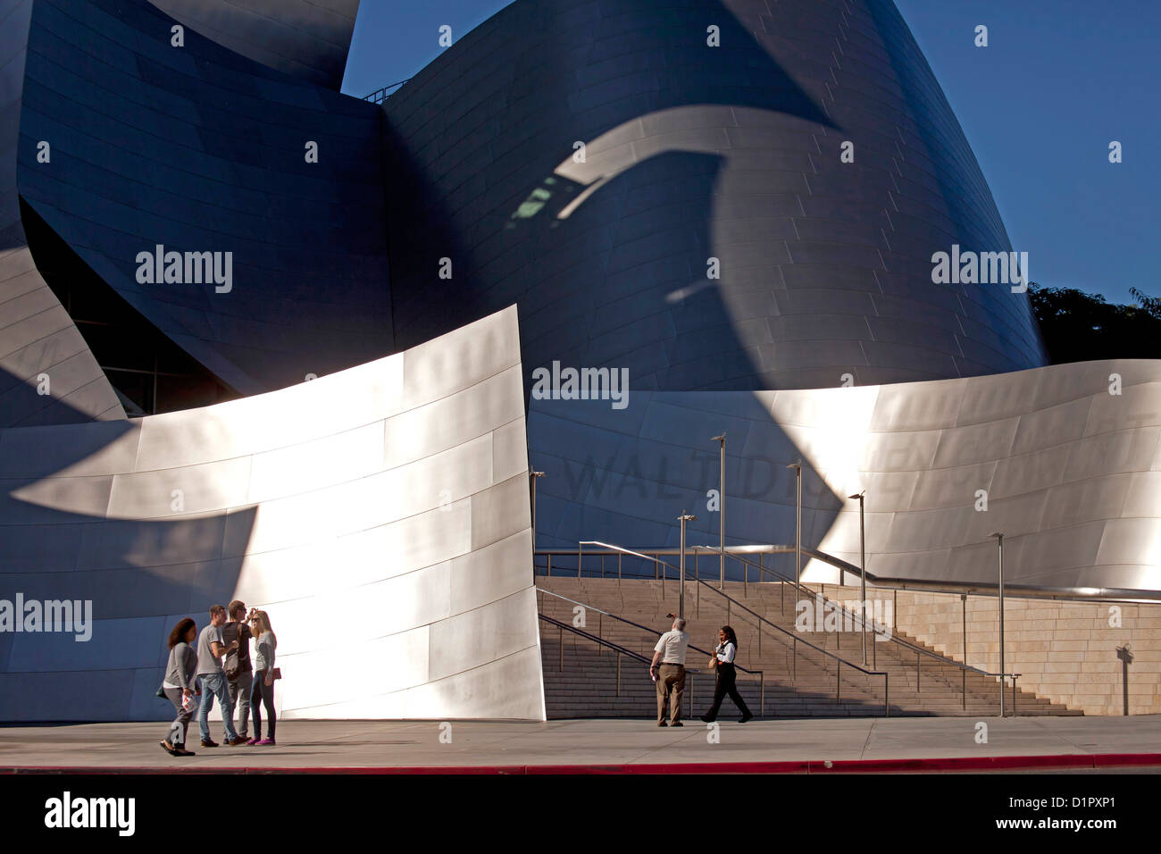 moderne Architektur von Frank Gehry, Walt Disney Concert Hall, Downtown Los Angeles, California, Vereinigte Staaten von Amerika, USA Stockfoto
