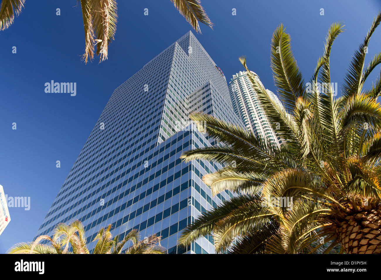 Citibank Tower, die Innenstadt von Los Angeles, California, Vereinigte Staaten von Amerika, USA Stockfoto