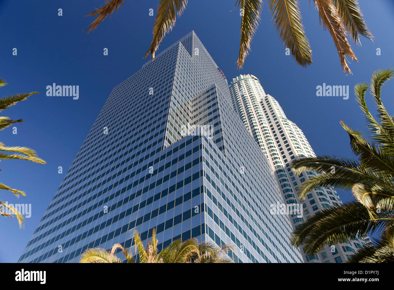 Citibank Tower, die Innenstadt von Los Angeles, California, Vereinigte Staaten von Amerika, USA Stockfoto