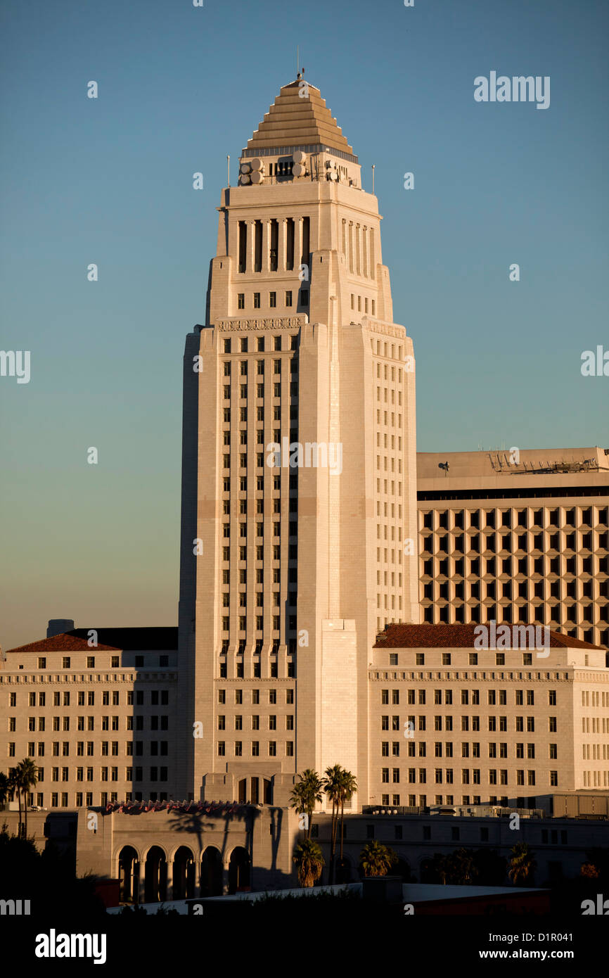 Rathaus, die Innenstadt von Los Angeles, California, Vereinigte Staaten von Amerika, USA Stockfoto