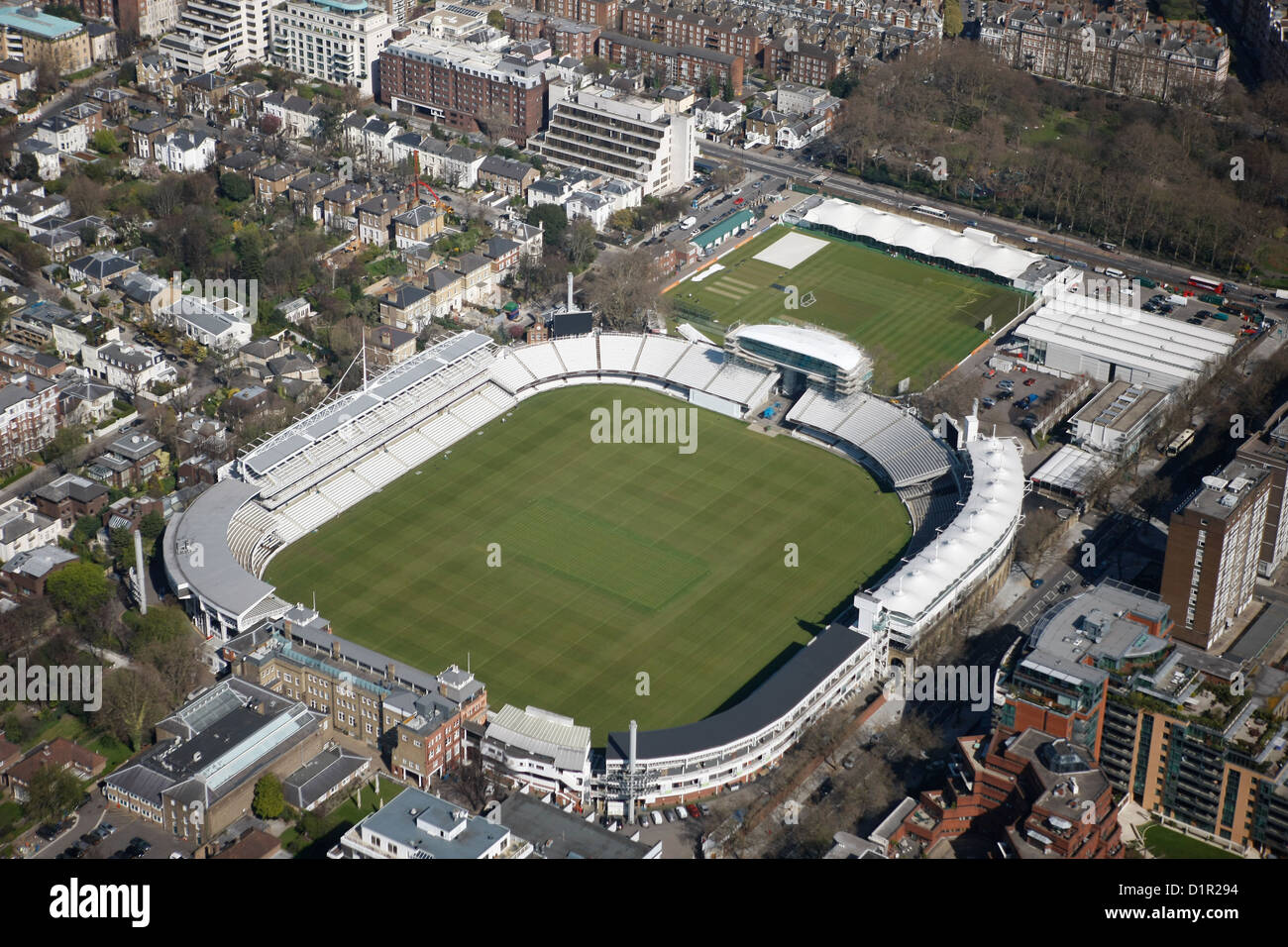 Luftaufnahme des Lords Cricket Ground Stockfoto