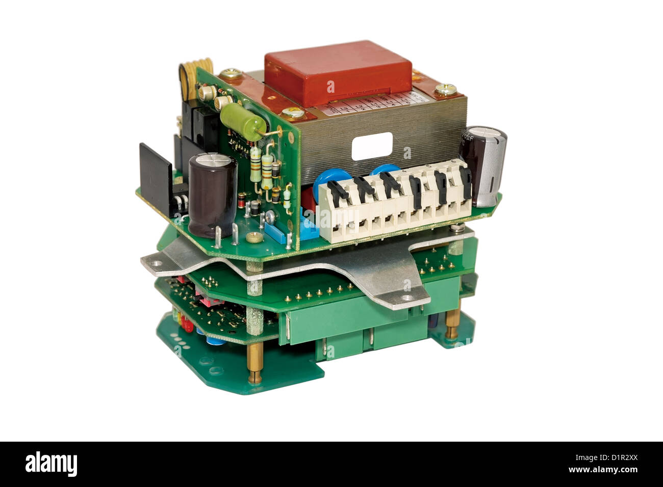 Board, Kondensator, Schaltung, Schaltung, Nahaufnahme, Komplexität, Komponente, Detail, Gerät, Digital, Elektro, Elektrotechnik, Elektronik Stockfoto