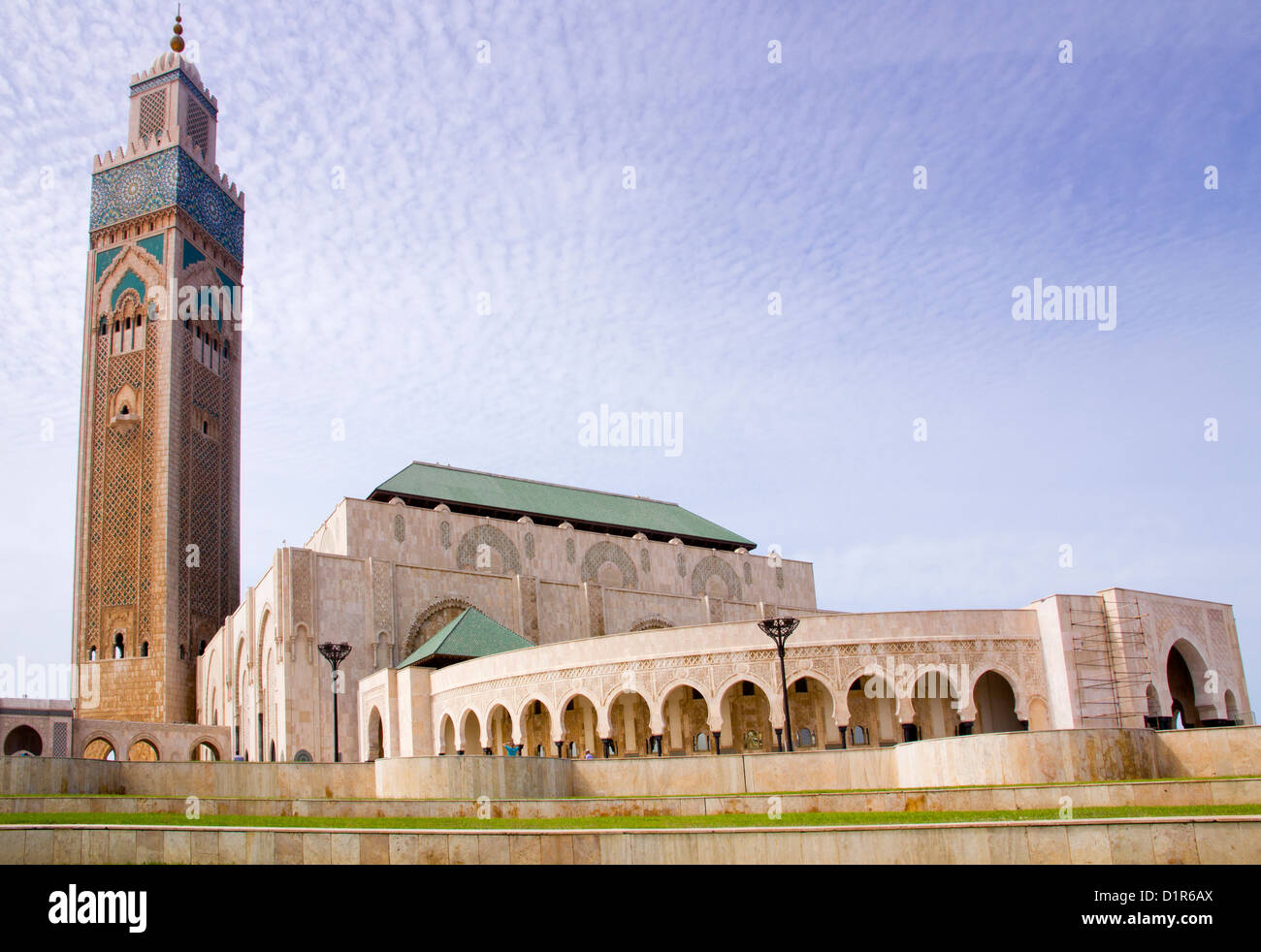 Hassan II Moschee in Casablanca, Marokko. Stockfoto