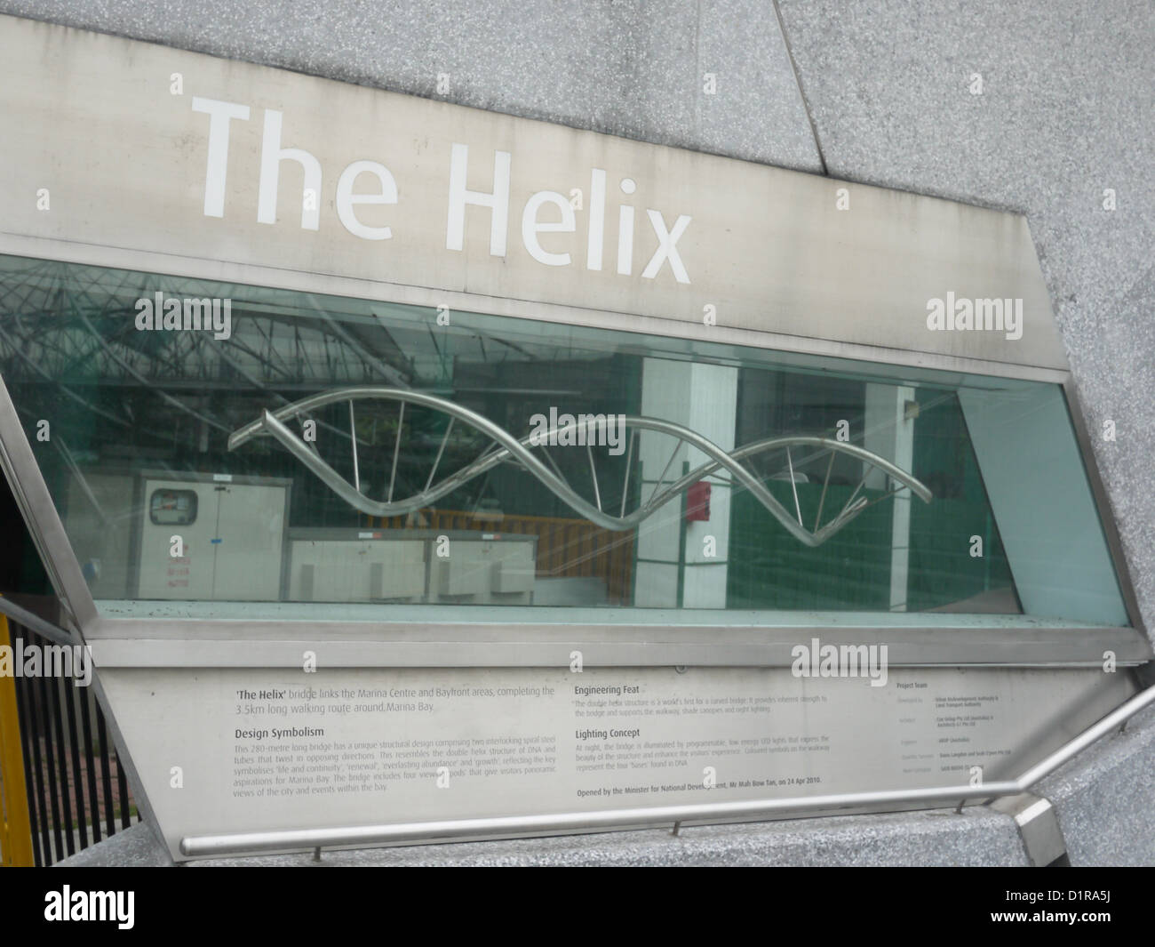 die Helix-Brücke-Modell Stockfoto