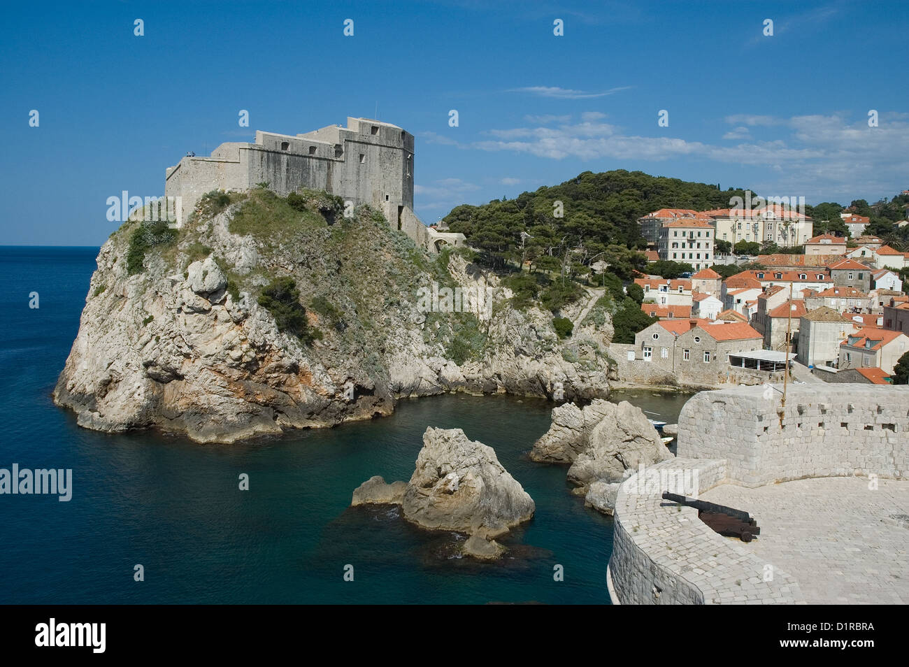 Elk192-3227 Kroatien, Dalmatien, Dubrovnik, Lovrjenac Fort Stockfoto