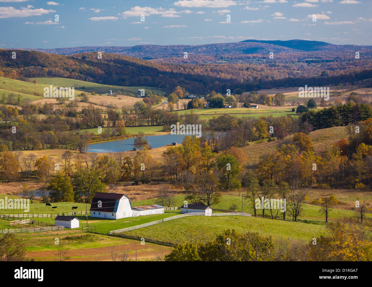 DELAPLANE, VIRGINIA, USA - Himmel Wiesen State Park. Stockfoto