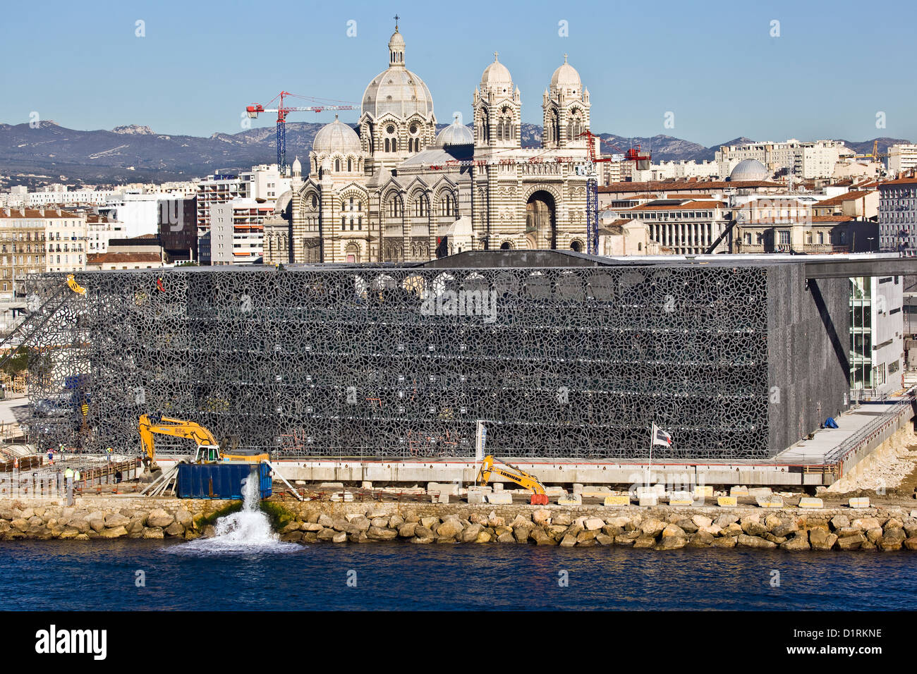 MuCEM (Museum der mediterranen Zivilisationen) in Marseille Stockfoto