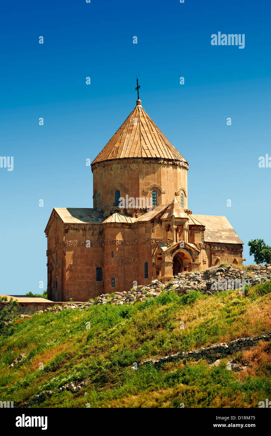 10. Jahrhundert armenische orthodoxe Kathedrale des Heiligen Kreuzes auf der Insel Akdamar, Vansee Türkei 72 Stockfoto