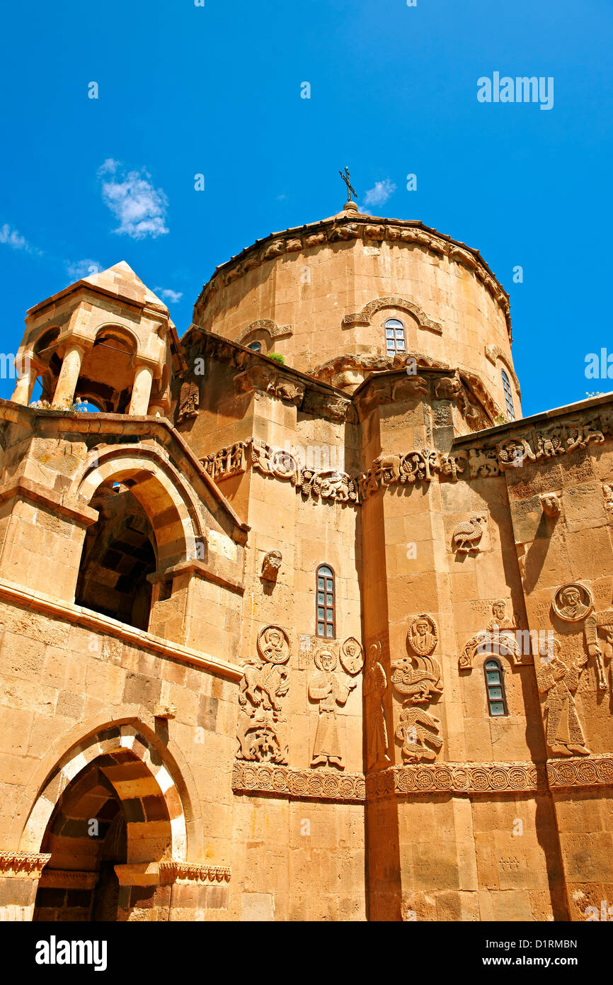 10. Jahrhundert armenische orthodoxe Kathedrale des Heiligen Kreuzes auf der Insel Akdamar, Vansee Türkei 92 Stockfoto
