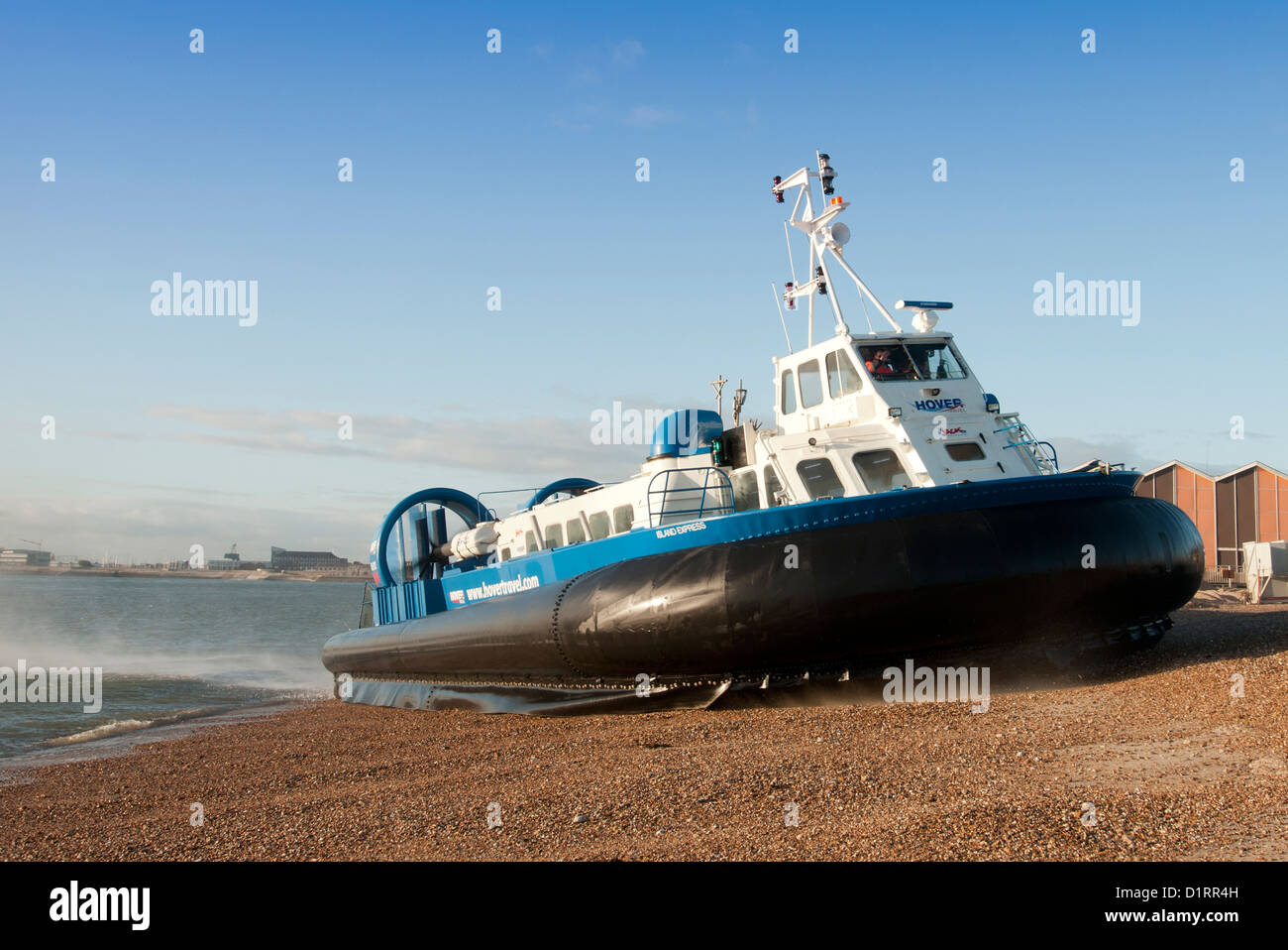 Hovercraft, Portsmouth auf die Isle Of Wight Stockfoto