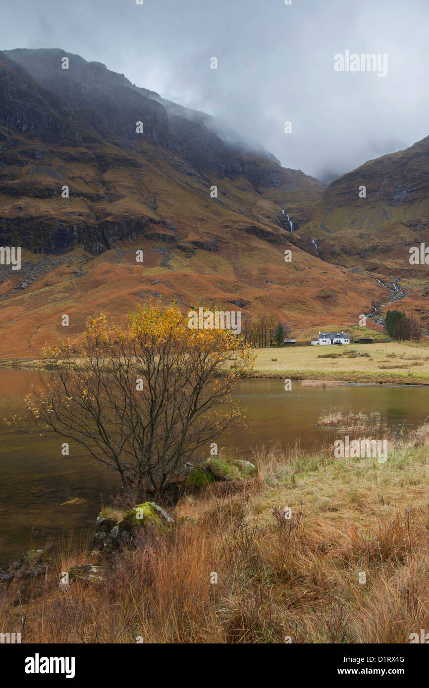 Loch Achtriochtan Glencoe Schottland Stockfoto