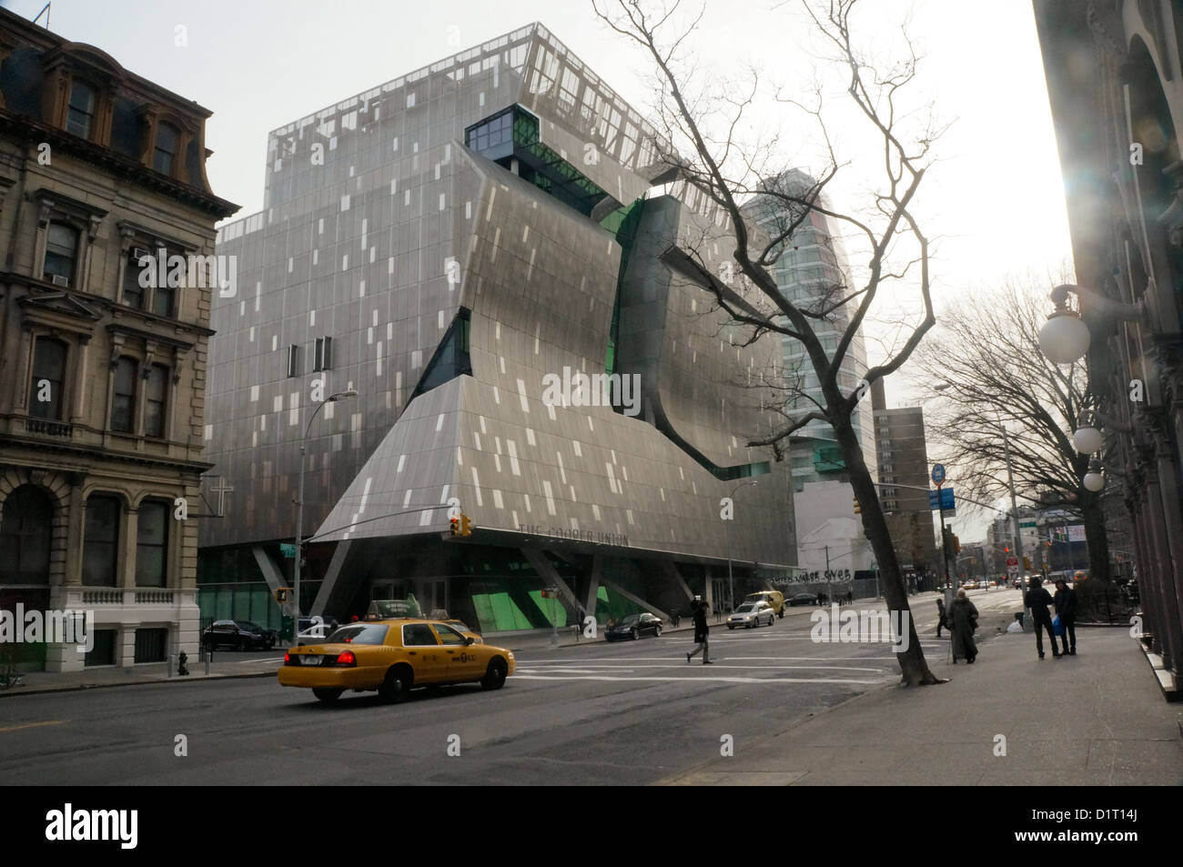New Cooper Union akademische Gebäude entworfen von Thom Mayne von Morphosis Architektur, East Village, Manhattan New York City Stockfoto