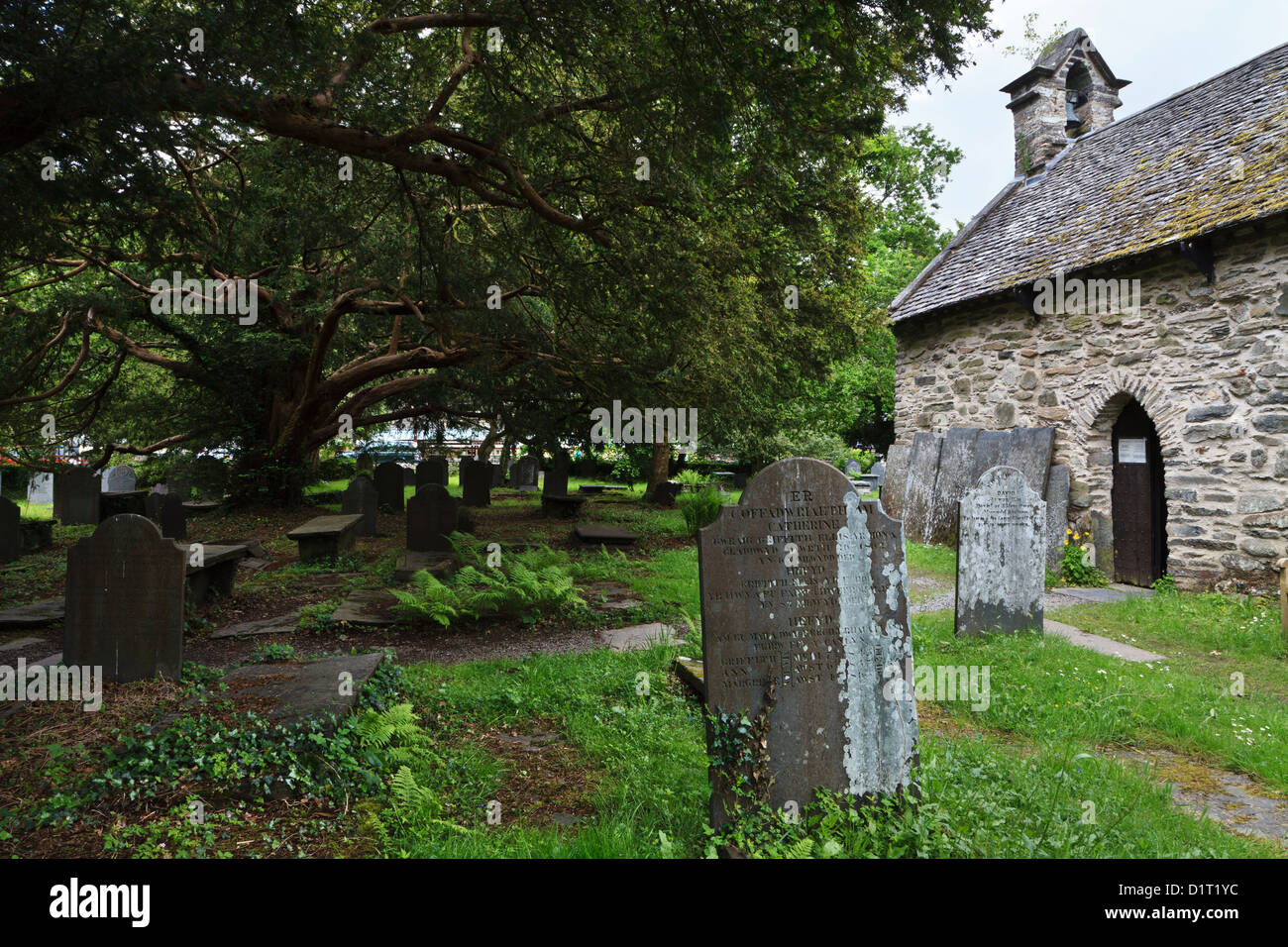 "Alte" Kirche St. Michaelis, Betws-y-Coed, Conwy, Nordwales Stockfoto