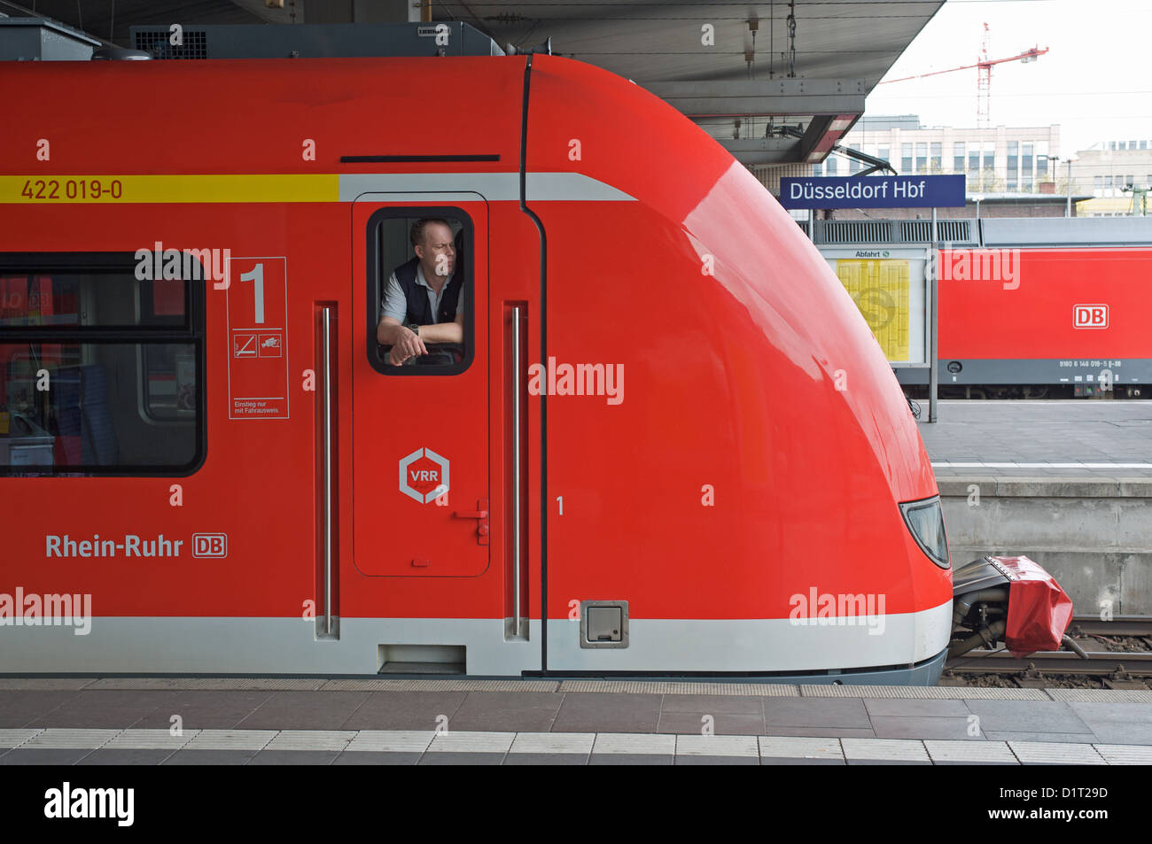 Düsseldorf Rhein-Ruhr S-Bahn (s-Bahn). Stockfoto