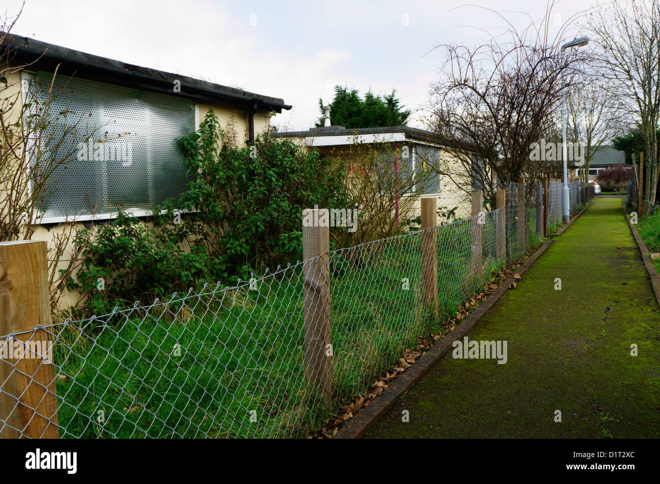 Abbruch und Sanierung soll dem Excalibur-Nachlass von Prefabs in Süd-London. Stockfoto